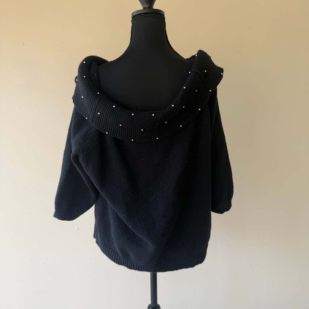 All Points Reference Point Black Off-Shoulder Met… - image 3